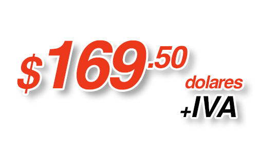 Precio DEP250 169.50 dolares más IVA